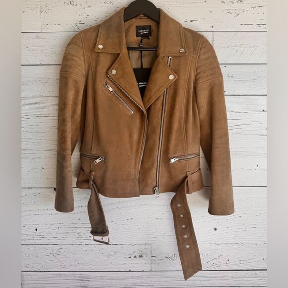 LAMARQUE Laeticia Suede Leather Jacket - Picture 3 of 8